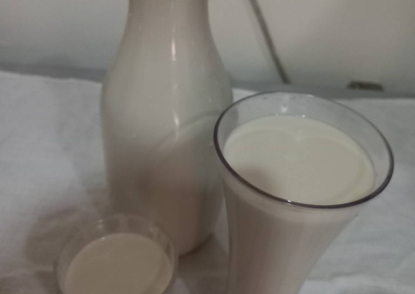 Rice potatoes and coconut juice