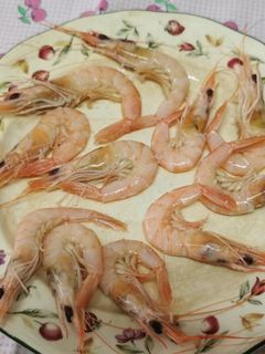 Una foto de Gambas blancas cocidas