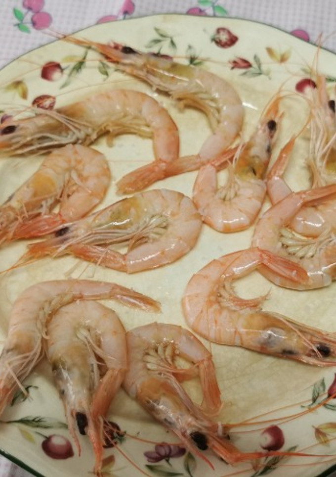 Una foto de Gambas blancas cocidas