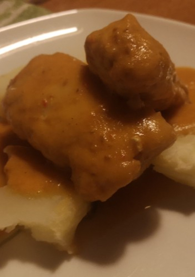 Una foto de Merluza en salsa de verduras