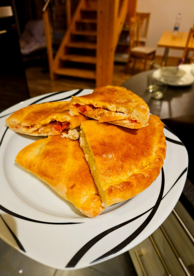 A picture of Calzones from scratch.