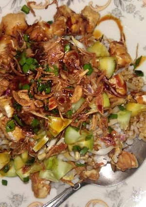 Foto resep Nasi lengko (khas Cirebon)