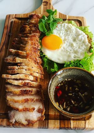 Hình của món Ba chỉ nướng.
