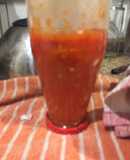 Salsa con tomate natural