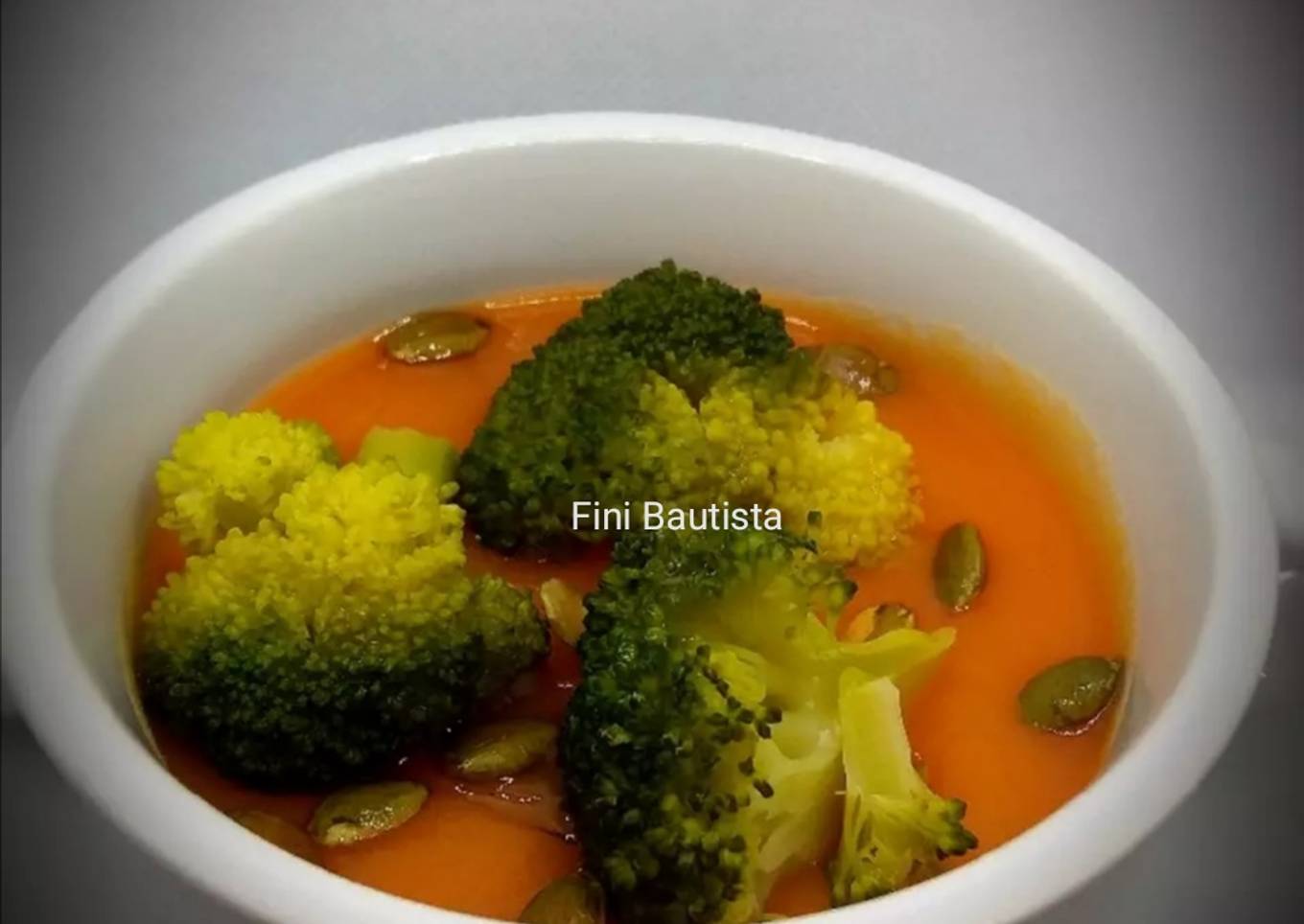Crema de zanahoria y brócoli