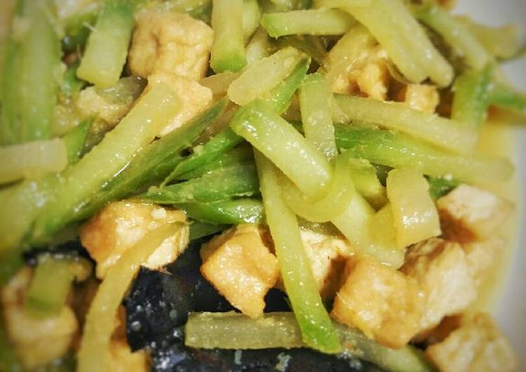 Resep Labu siam tahu masak santan Anti Gagal