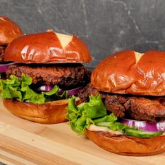 Chicken Chaap Burger A picture of Chicken Chaap Burger.