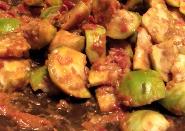 Sambal terasi terong kecil