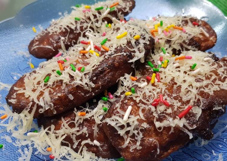 Pisang Coklat Crispy Tabur Keju