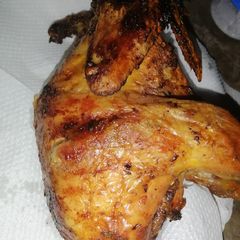 Baked whole chicken (kienyeji) A picture of Baked whole chicken (kienyeji).