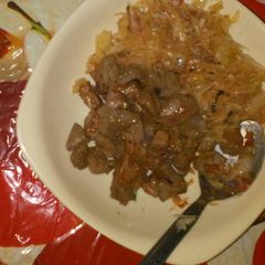 Fried Liver and Cabbages A picture of Fried Liver and Cabbages.