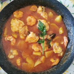A picture of Valencia Fish Stew (Suquet).