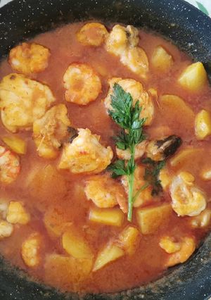 A picture of Valencia Fish Stew (Suquet).