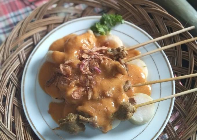 Resep Sate Padang Bumbu Merah Daging Sliced🍡, Lezat Sekali