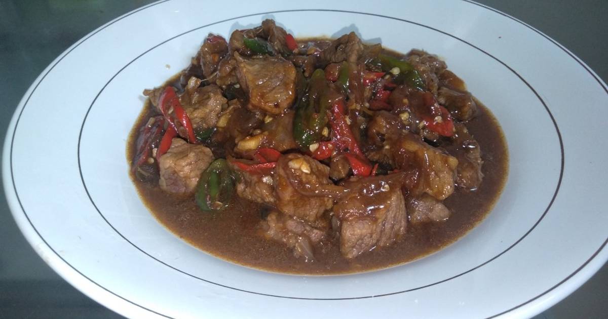 Resep Rica-Rica Daging Sapi lada hitam Tanpa hancur oleh Zee - Cookpad