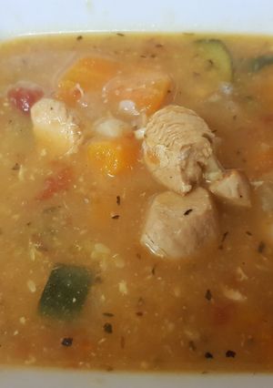 A picture of My Spiced Chicken Stew, so nice to come in out the cold to 😀.