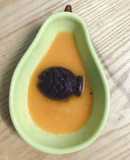 Đậu hũ non khoai lang tím sốt đu đủ