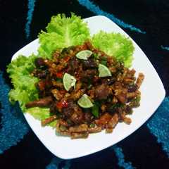 รูปของ Sambal goreng ati ampela dan tempe