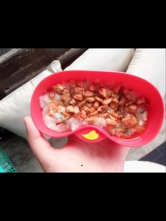 Foto resep Nasi tim salmon Mpasi 8 bulan