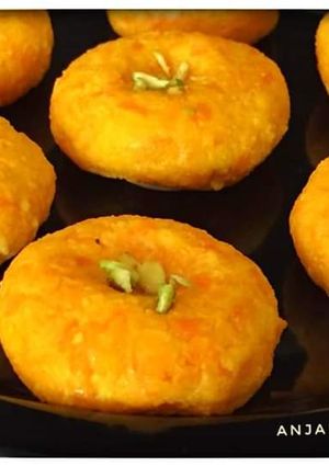 A picture of Carrot Sandesh !!.