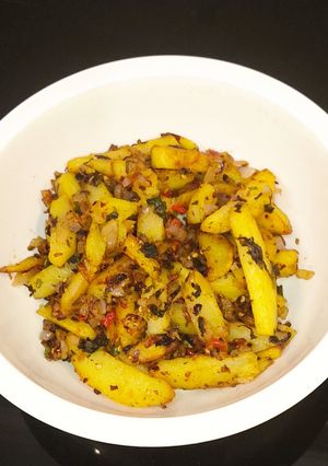 A picture of Chilli Oil Potato 🥔.