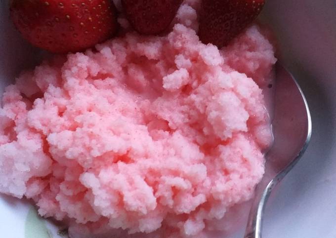 Simple Way to Prepare Homemade Strawberry snow