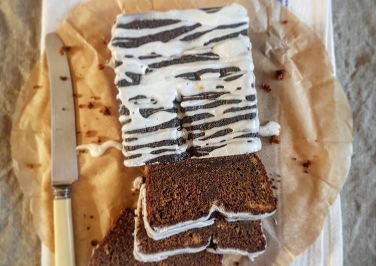 Steps to Prepare Favorite Sticky Ginger Loaf Cake with Lemon Icing