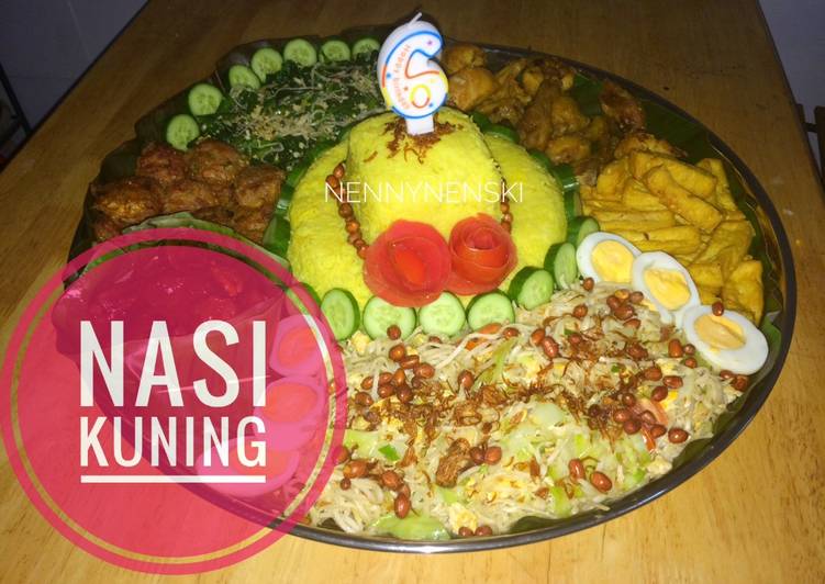 Nasi kuning (simple masak dengan rice cooker)