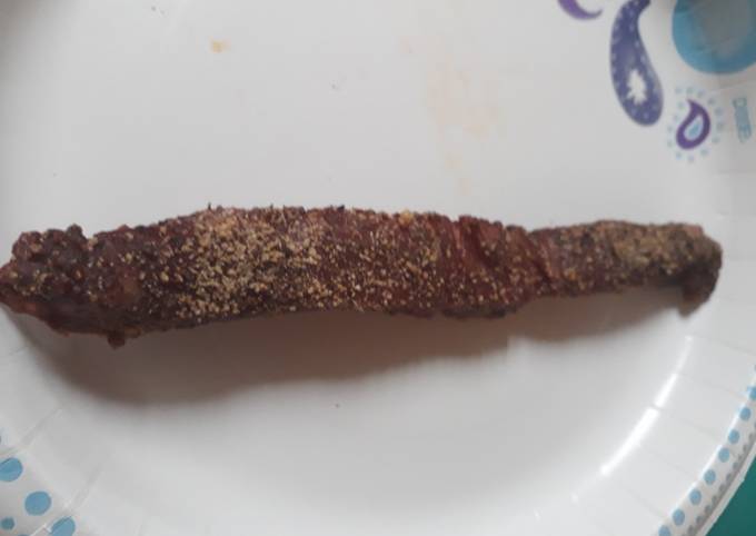 Steps to Make Homemade Sweet and Peppered Beef Jerky