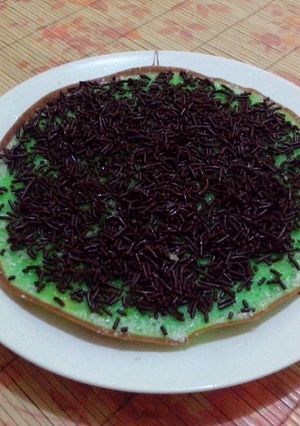 Foto resep Martabak manis pandan coklat