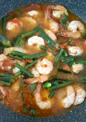 Foto resep Udang Kacang Panjang Terasi