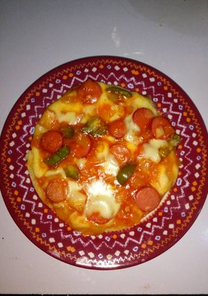 Foto resep Thin crust pizza mini teflon