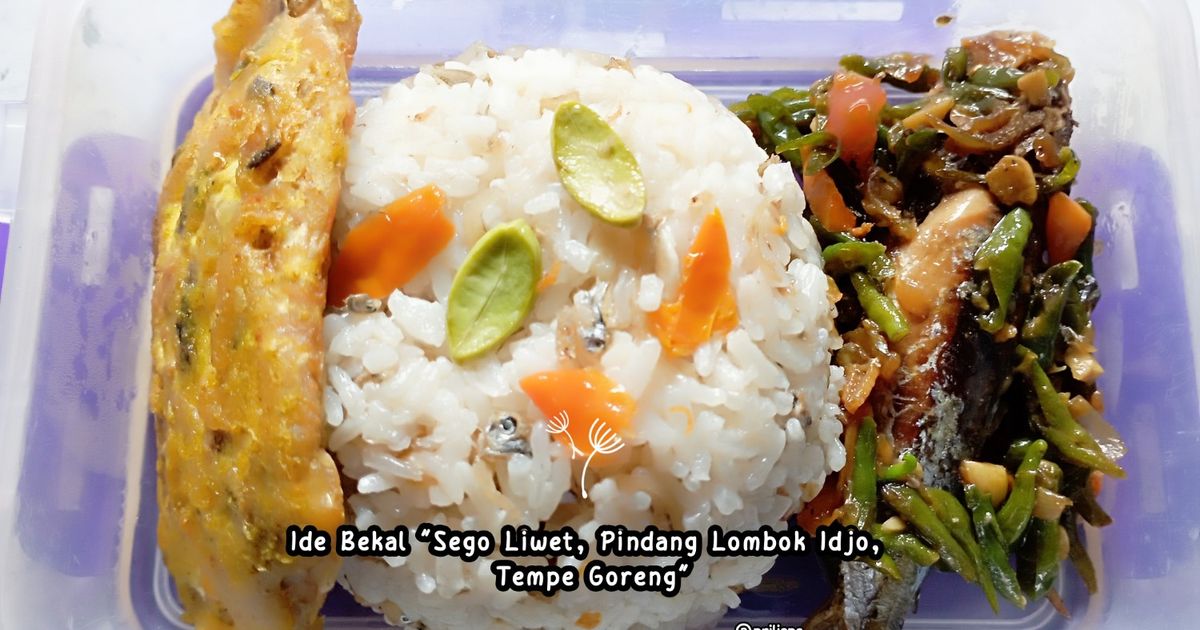 Ide Bekal "Sego Liwet, Pindang Lombok Idjo, Tempe Goreng"