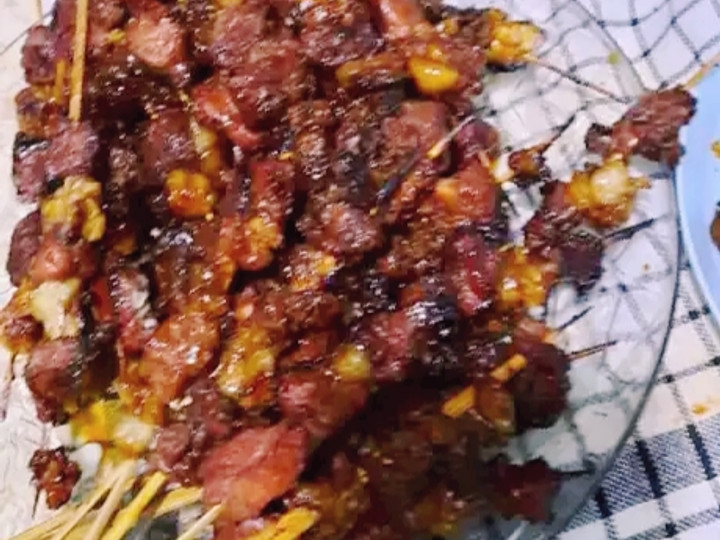 Ternyata begini lho! Bagaimana cara membuat Sate Sapi Bumbu Kecap yang enak