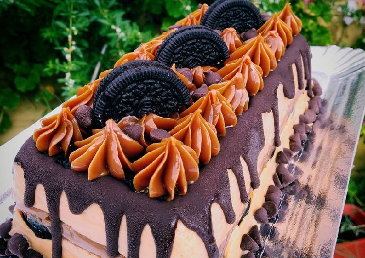 Step-by-Step Guide to Make Any-night-of-the-week Torta helada de Oreo 💕💕