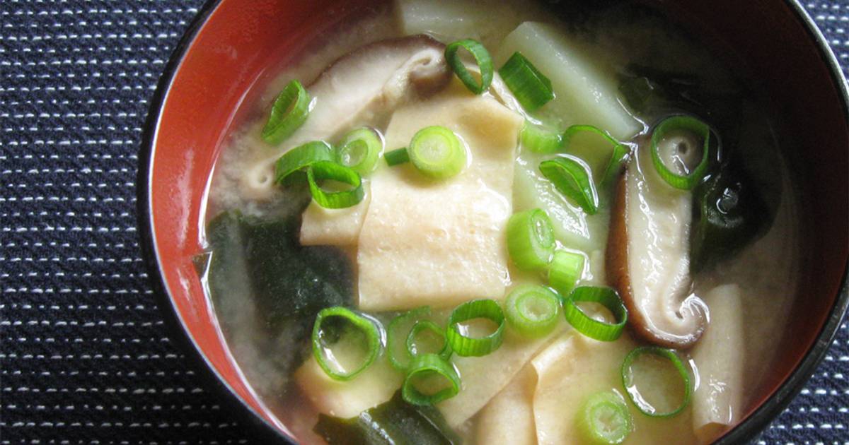 Tofu Skin Miso Soup Recipe by Hiroko Liston Cookpad