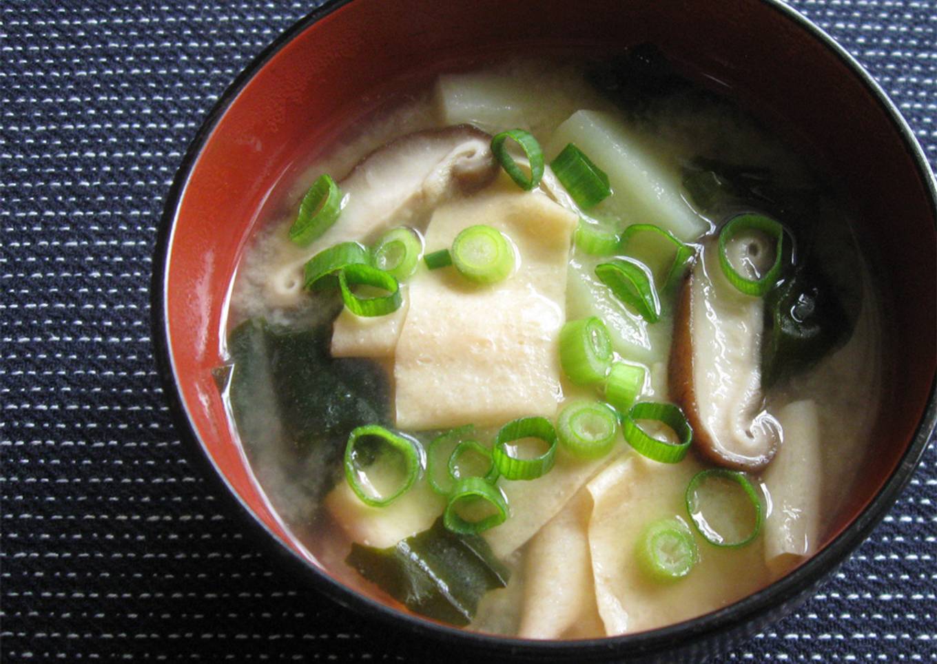 Tofu Skin Miso Soup