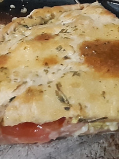 Una foto de Tarta de paleta, queso, huevo y tomate