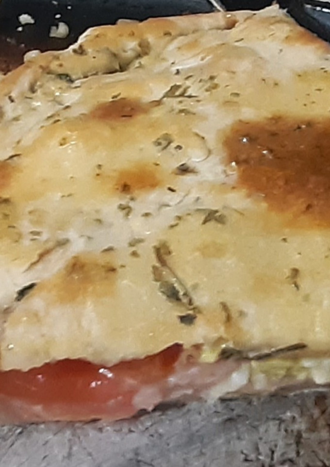 Una foto de Tarta de paleta, queso, huevo y tomate
