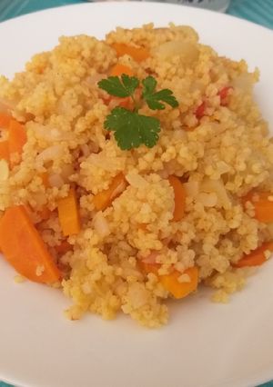 O poză a rețetei Pilaf de Mei cu legume.