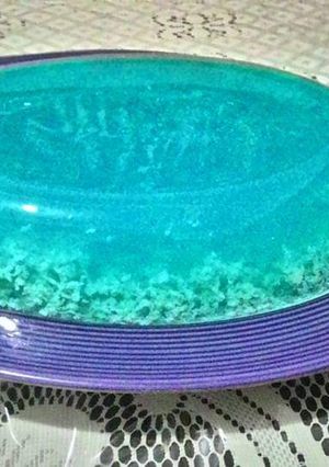 Foto resep Puding Laut (Blue Ocean Pudding)