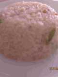 Arroz blanco salteado con mantequilla y especias