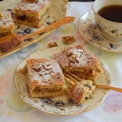 A picture of Apple and walnut slice.