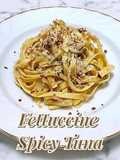 Fettuccine Spicy Tuna 🍝🐟🌶