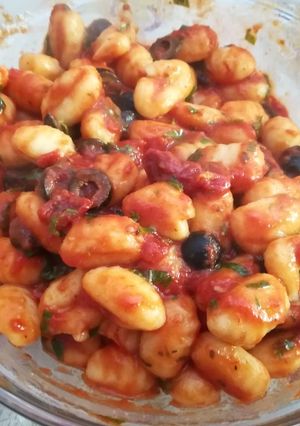Foto di Gnocchi con sugo all'arrabbiata 