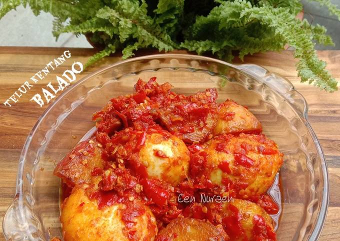 Cara bikin Telur Kentang Balado Padang Cara bikin Telur Kentang Balado Padang