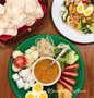 Easy Steps to Prepare Recipes Gado Gado (Indonesian Salad with Peanut Dressings) the Delicious Tasty.