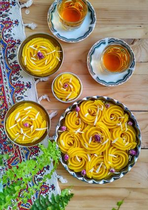 عکسی از دستور حلوا کاسه شیرازی