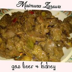 A picture of Gas liver and kidney.