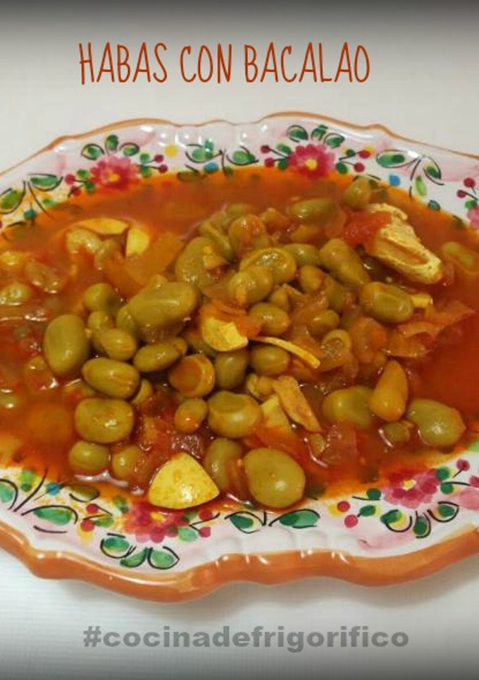 Una foto de Habas con bacalao